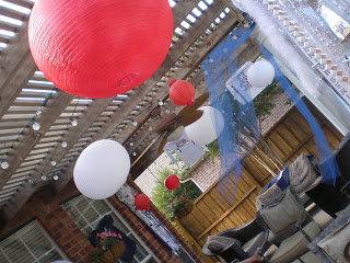 Tablescape Thursday…Red White And Blue Graduation Party