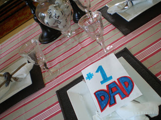 Father’s Day Dinner and Tablescape