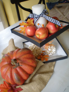 Fall Centerpiece Cake Plate Idea #2