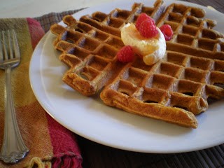 Ginger pumpkin waffles Gingerbread waffles Fall breakfast