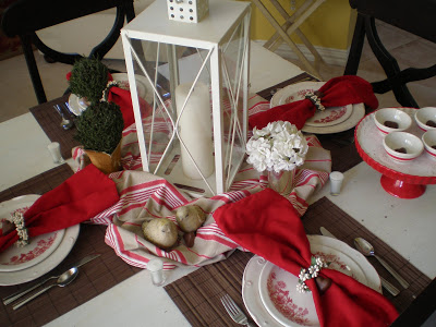 RED Valentine’s Day Tablescape Idea