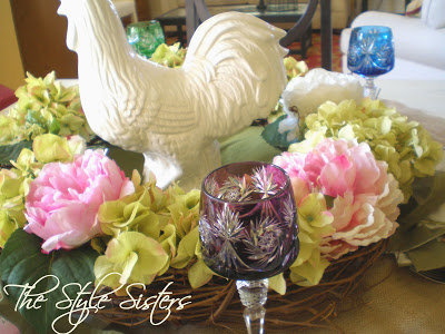 Pink and Green Spring Tablescape Idea