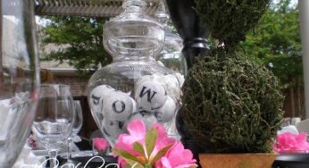 Black and White Tablescape “French Style” Napkin Ring Giveaway!