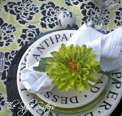 LIme Green Tablescape – Centerpiece Wednesday