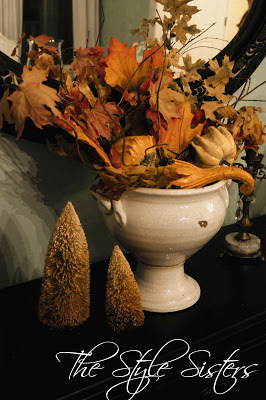 Fall dining room table, Fall Centerpiece pumpkins