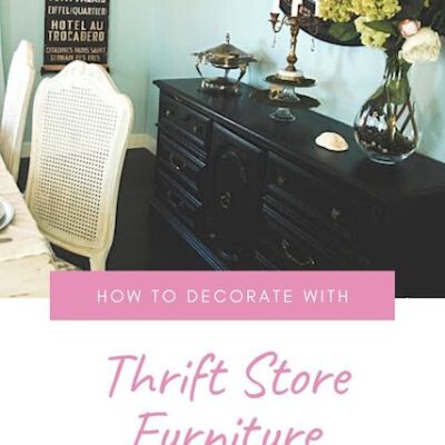 Decorate Dining Room with Thrift store furniture
