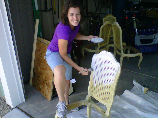 Painting thrift store chairs and turning them into French beauties