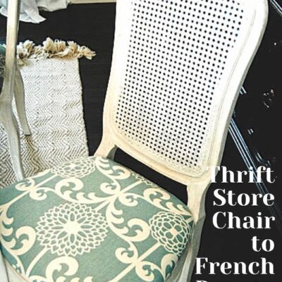 Turn Thrift Store Chair into French Beauty