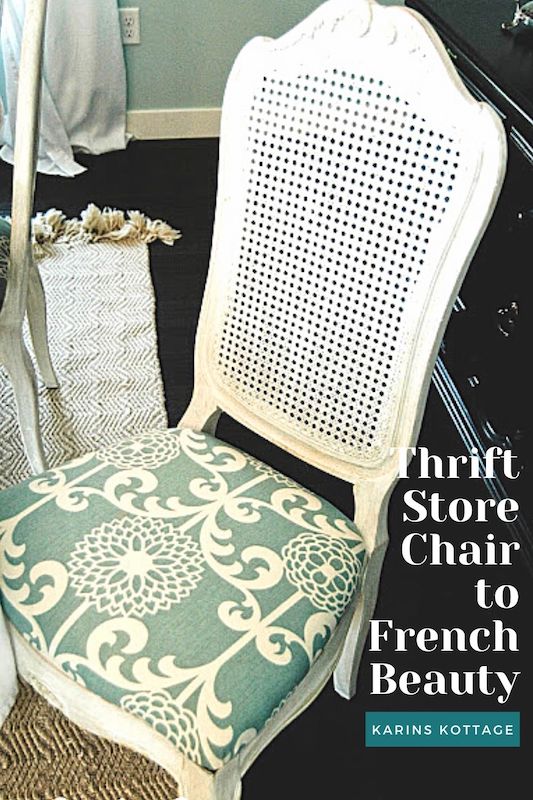 thrift Store Chair into French Beauty