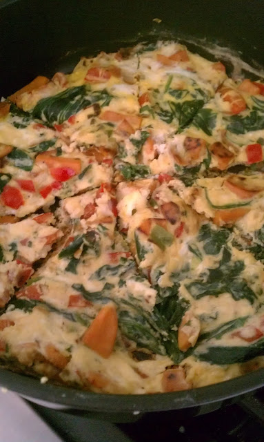 Spinach Frittata with Yams!