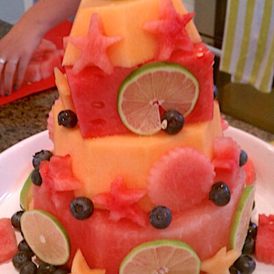 Watermelon cake for my Birthday!