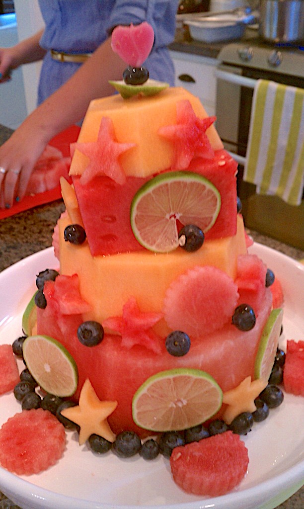 watermelon birthday cake