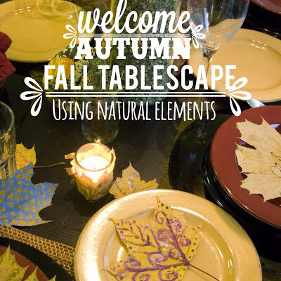 Welcome autumn with a fall tablescape