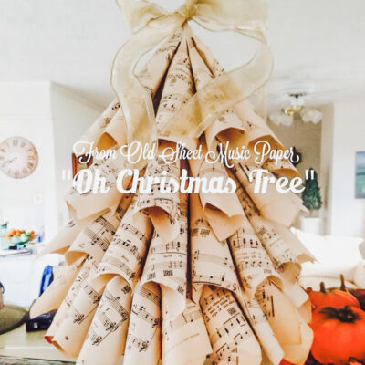 How to make Music paper Christmas tree