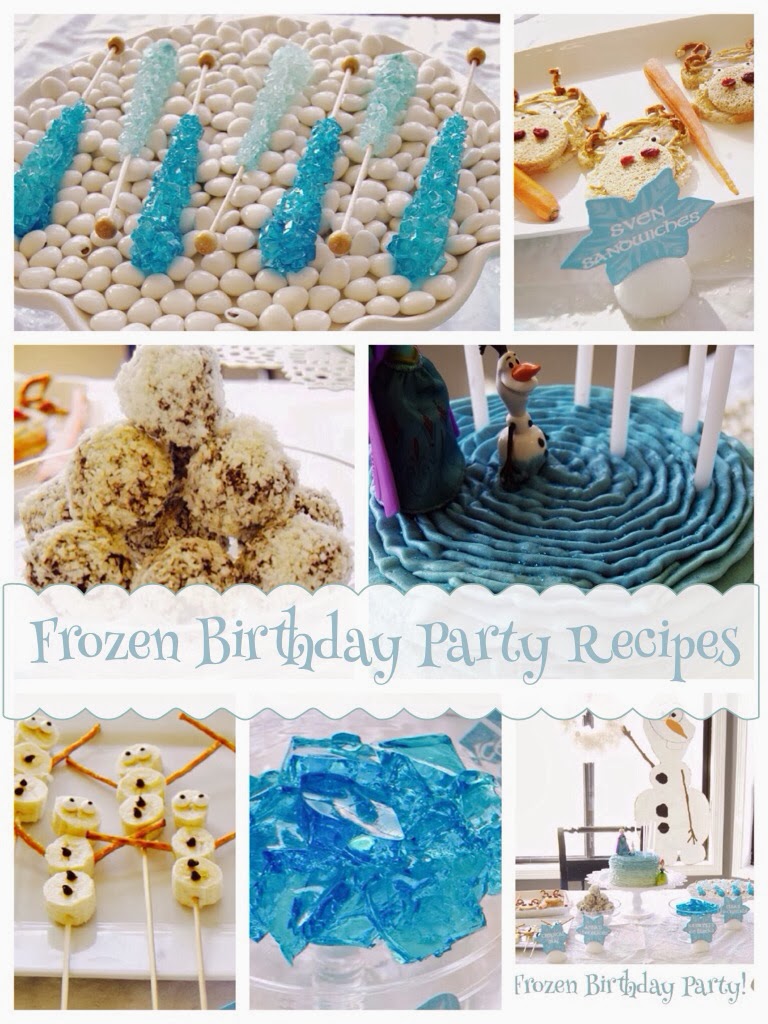 Frozen birthday party recipes- karins kottage