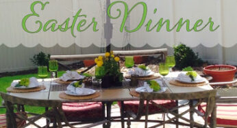 Easter Dinner on the patio