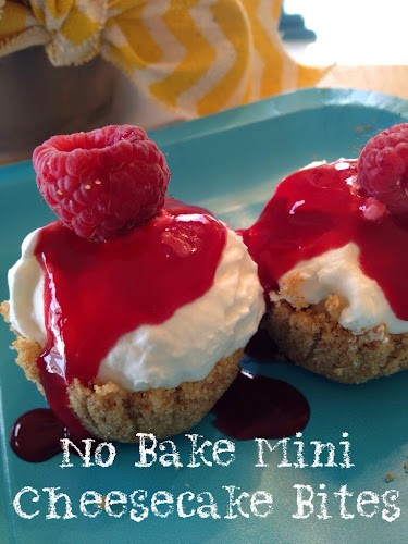 No bake mini cheesecake bites
