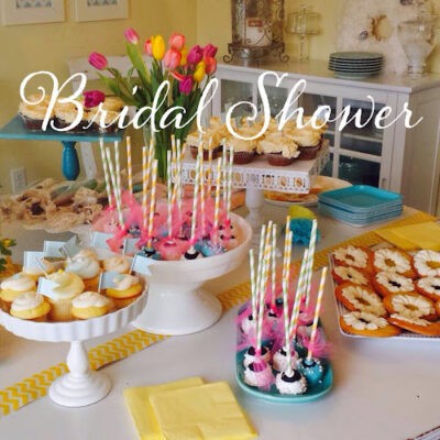 Yellow and Turquoise spring Bridal Shower