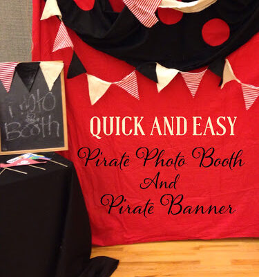 Pirate Photo Booth with Pirate Banner Bunting