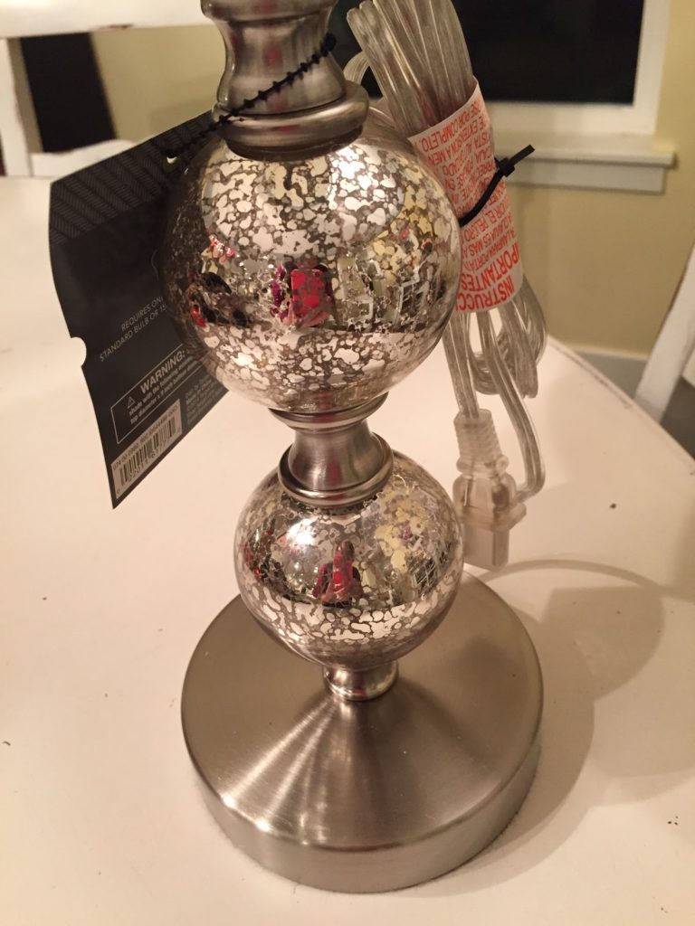 Silver Mercury lamp base Target The Style Sisters