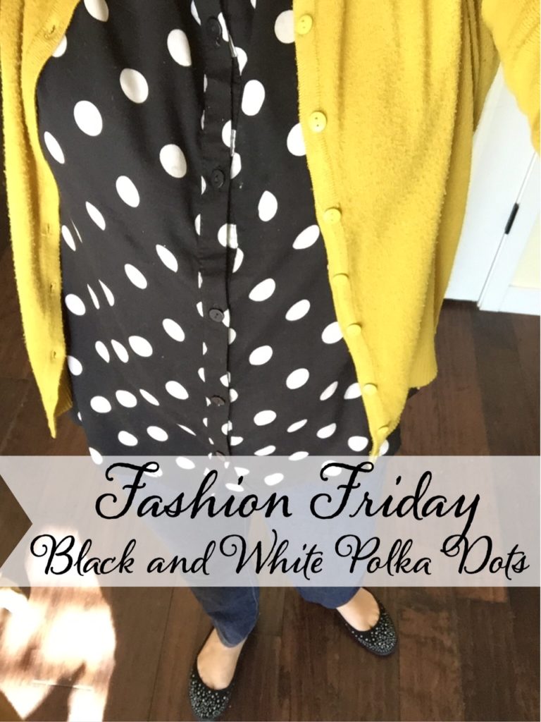 Fashion Friday- Black and White Polka dot blouse The Style Sisters