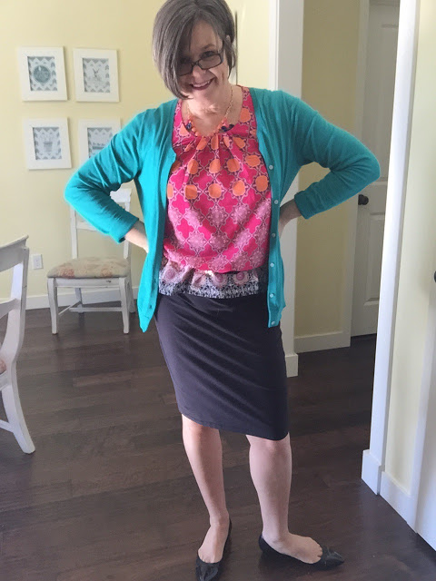 Fashion Friday - Cardigan sweater, Bold colors- The Style Sisters