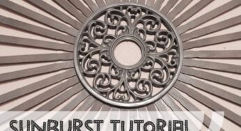 Sunburst Tutorial Decor- Family Room makeover continued