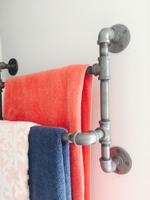 DIY Industrial Paper Towel Holder - Taryn Whiteaker Designs