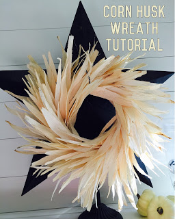 Corn husk wreath tutorial