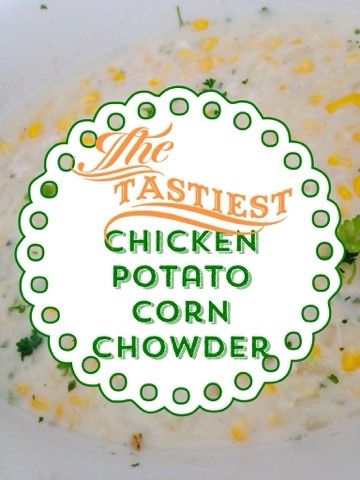 chicken potato corn chowder for super bowl