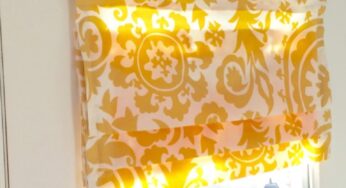 Faux Roman Shade Tutorial Using No Hardware!!