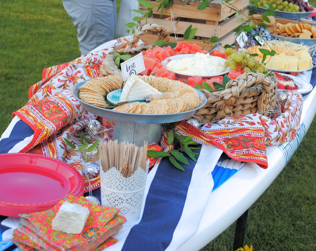 Stand up paddle board buffet table, Dinner by the lake, Summer soiree by the lake