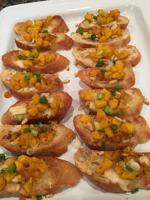 
Pumpkin Bruschetta appetizer- karins kottage