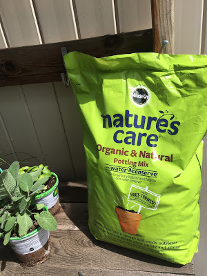 Natures care organic and natural potting mix, her basket