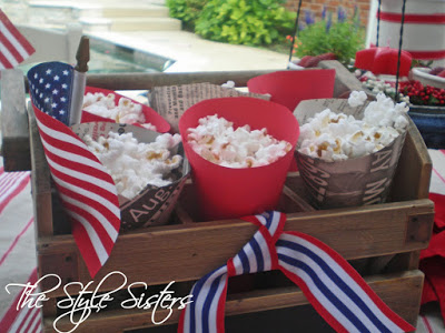 red white and blue tablescape, Memorial Day Table decor, 4th of July table decor,  Red white and Blue