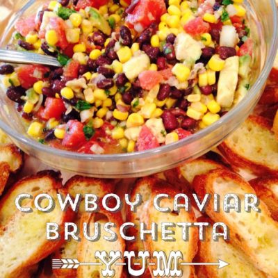 Quick easy side dish or appetizer- Cowboy Caviar