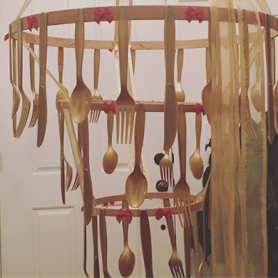 Beauty and the Beast Chandelier DIY