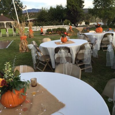 Easy Rustic Outdoor Fall Wedding Reception