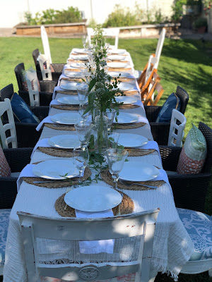 How to set up an outdoor garden dinner party