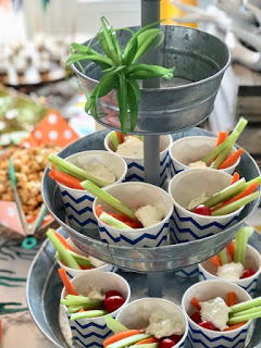 Indian tribal baby shower veggie cups