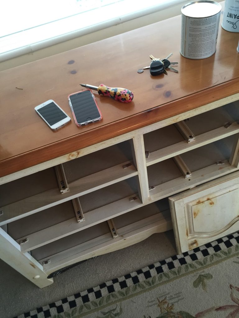 dresser before chalk paint