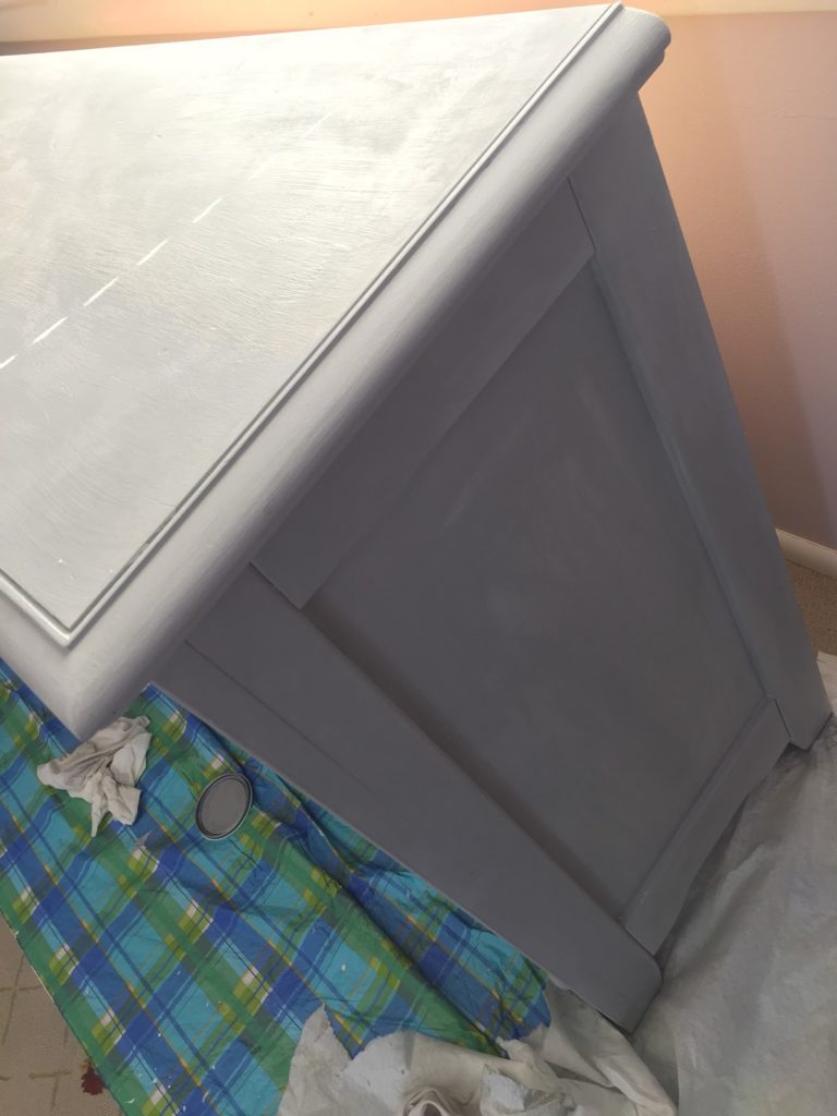 Annie Sloan Paris Grey Chalk Paint Dresser makeover