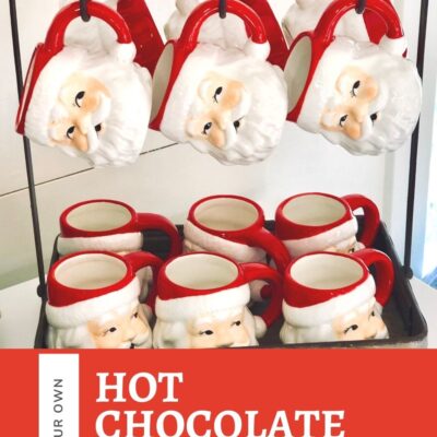 Santa Mugs and a Delicious Hot Chocolate recipe