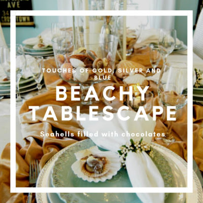 Beachy Tablescape Summer Party Idea