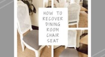 How to recover a dining room chair seat