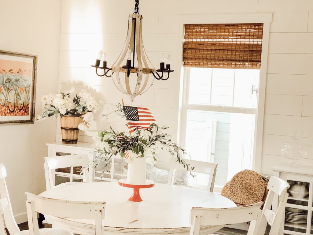 Kitchen nook through the years Bamboo shades that I love