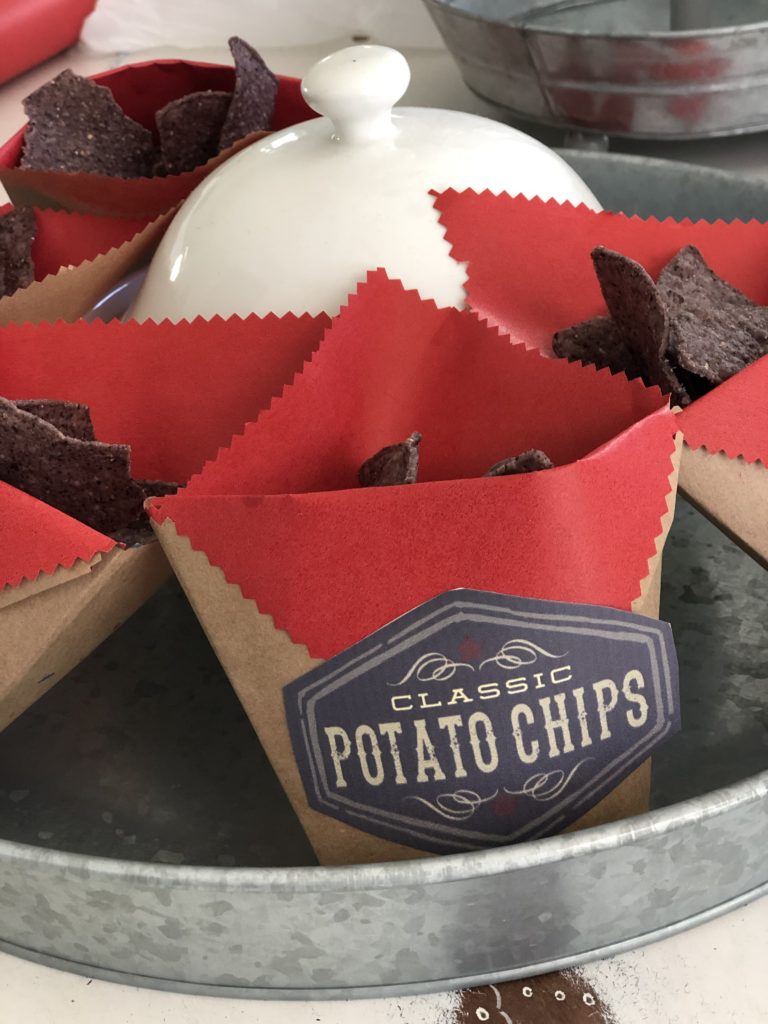 Paper snack bag tutorial for the 4th of July