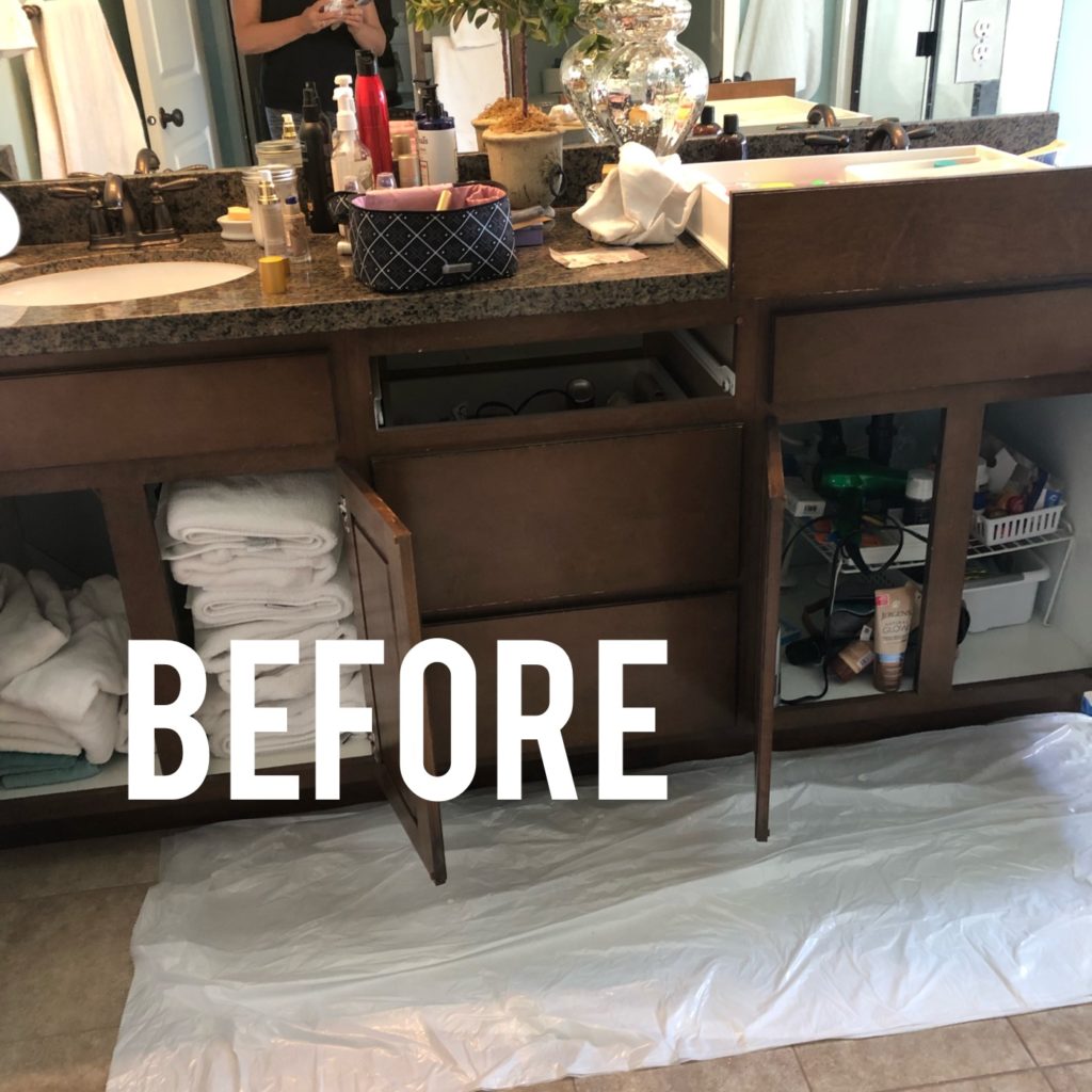 chalk paint bathroom vanity