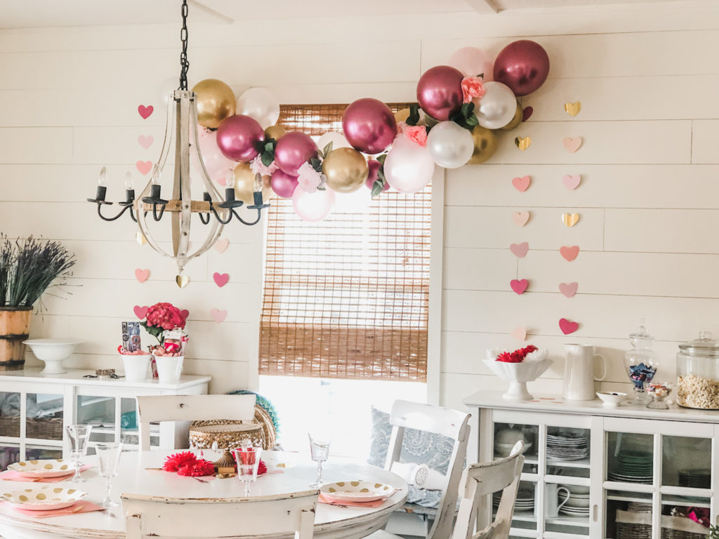 Galentine party in kitchen