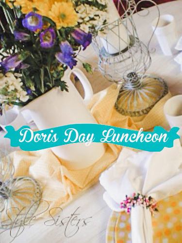 Doris Day luncheon yellow polka dot plates